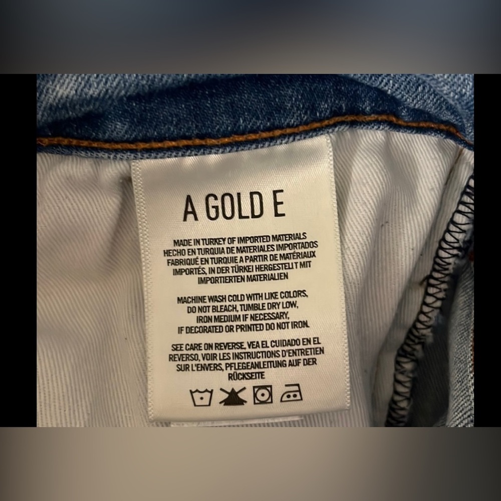 AGOLDE Sophie High Rise Crop Skinny Jeans Womens Size 26 Inseam 26” - Picture 4 of 5